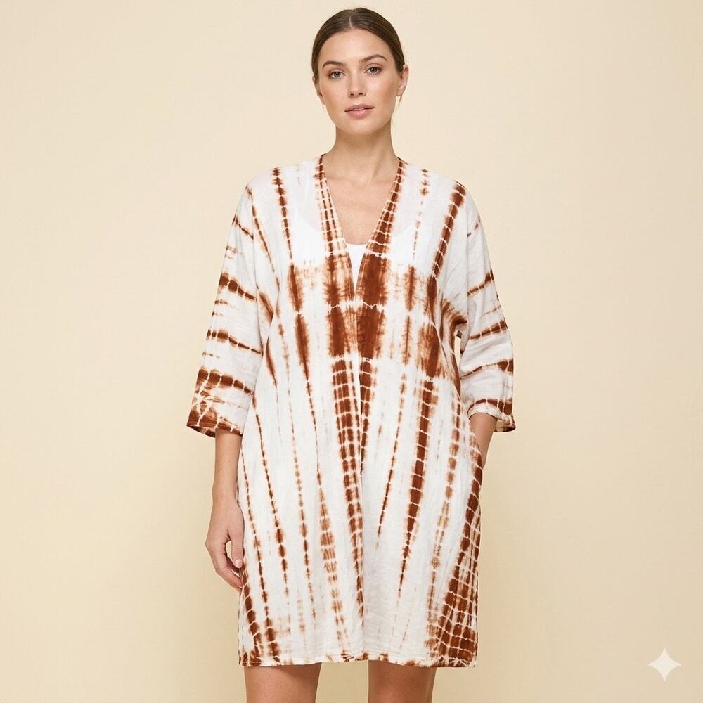 355-Oversized BluIvy Kimono size S/M / PTP 40”